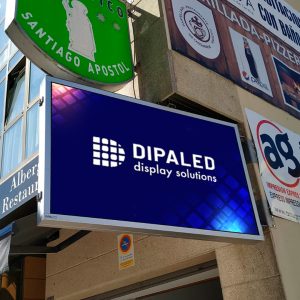 BANDEROLA DIPALED PANTALLA LED EXTERIOR RESTAURANTES